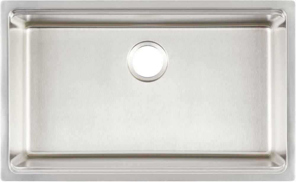 31 in. Undermount Stainless Steel Single Bowl Workstation Kitchen Sink 