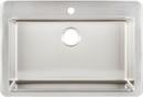 33 in. Drop-in Stainless Steel Single Bowl Workstation Kitchen Sink 