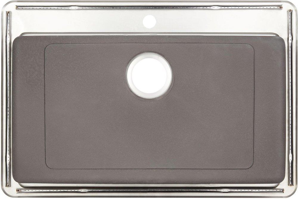 33 in. Drop-in Stainless Steel Single Bowl Workstation Kitchen Sink 