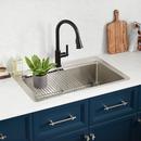 33 in. Drop-in Stainless Steel Single Bowl Workstation Kitchen Sink 