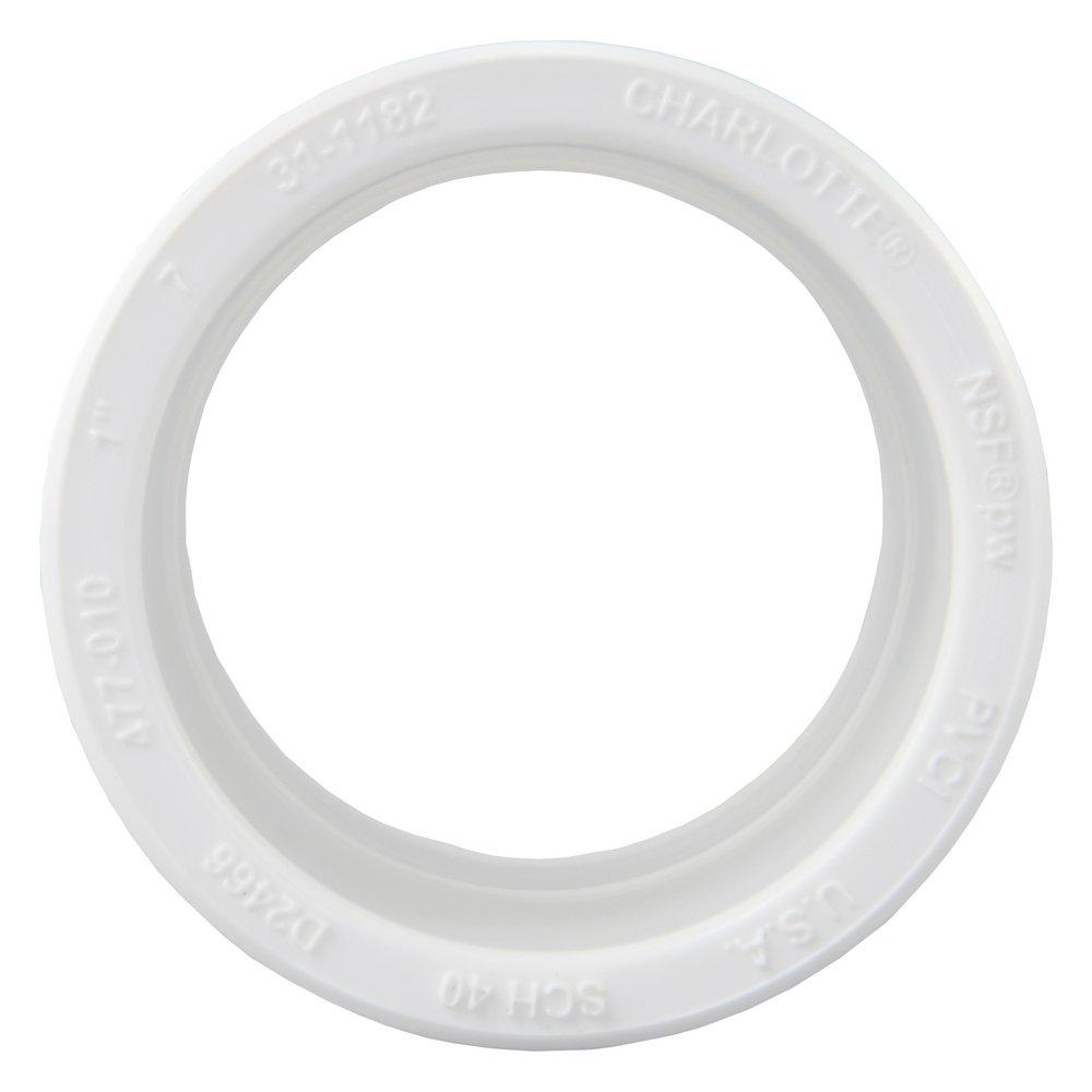 CHARLOTTE PIPE White PVC Schedule 40 Nested Coupling (Over 1/2 