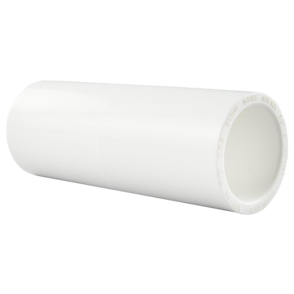 CHARLOTTE PIPE White PVC Schedule 40 Deep Socket Coupling 