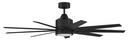 60 in. 9-Blade Indoor or Outdoor Ceiling Fan in Flat Black