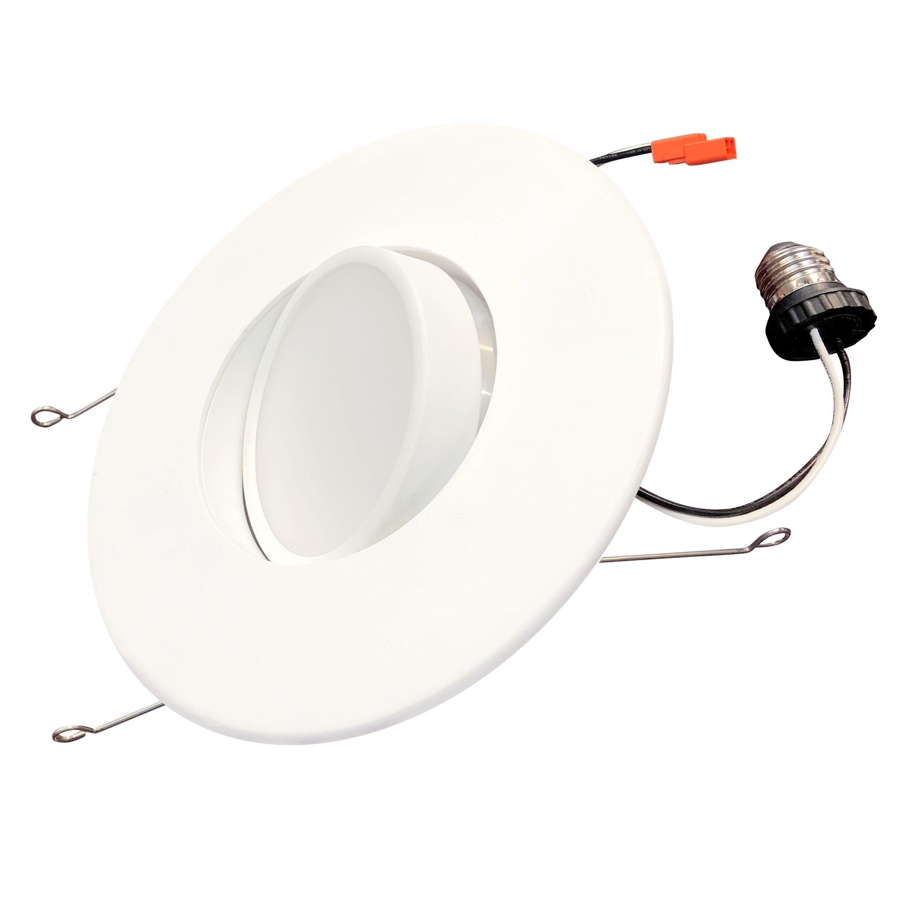Bulbrite Industries White 2-4/5 in. 14W LED Recessed Housing & Trim 