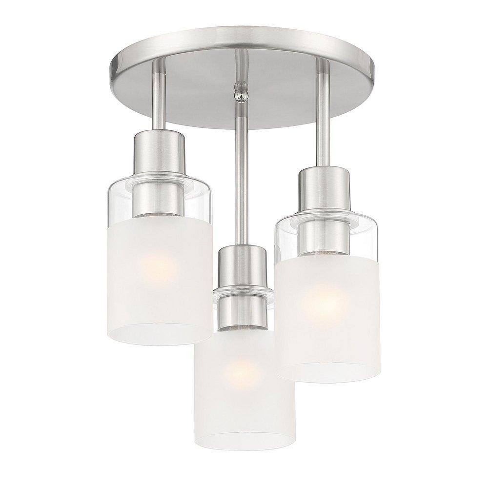 CEDAR LANE 3 LIGHT SEMI FLUSH 