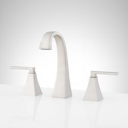 Two Handle Widespread Bathroom Sink Faucet in Brushed Nickel