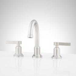 Two Handle Widespread Bathroom Sink Faucet in Brushed Nickel