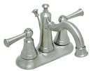 Two Handle Centerset Bathroom Sink Faucet in Brushed Nickel 