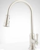 Signature Hardware Matte Black Pull Down Kitchen Faucet 
