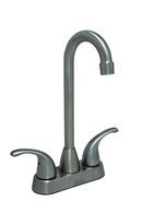 Two Lever Handle Bar Faucet in Brushed Nickel