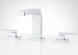 Two Handle Widespread Bathroom Sink Faucet in Chrome