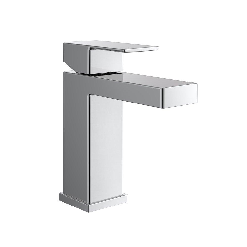 PROFLO&reg; Chrome Single Handle Monoblock Bathroom Sink Faucet 