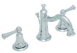 Two Handle Widespread Bathroom Sink Faucet in Polished Chrome