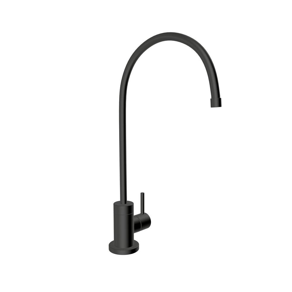 Single Handle Lever Water Filter Faucet in Matte Black 
