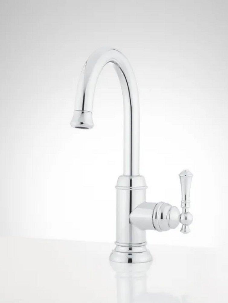 Signature Hardware Chrome Single Handle Lever Bar Faucet 