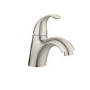 Single Handle Monoblock Bathroom Sink Faucet in Brushed Nickel 