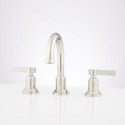 Two Handle Widespread Bathroom Sink Faucet in Polished Nickel