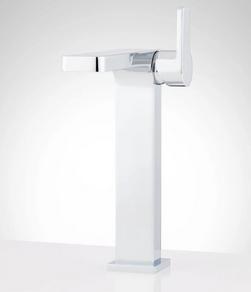 1.2 GPM Vessel Single Hole Bathroom Faucet with Pop-Up Drain in Chrome
