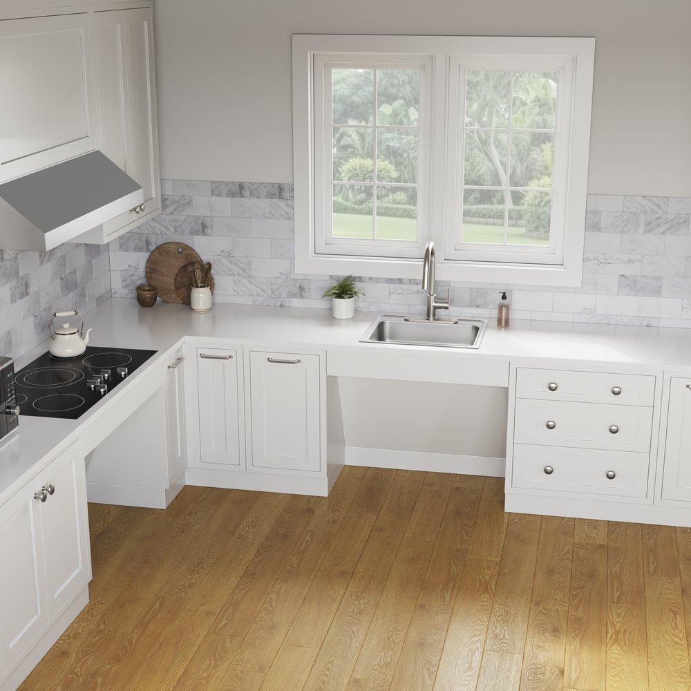 Single Handle Lever Water Filter Faucet in Brushed Nickel 