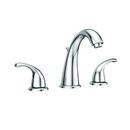 Two Handle Widespread Bathroom Sink Faucet in Polished Chrome