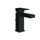 Single Handle Monoblock Bathroom Sink Faucet in Matte Black 