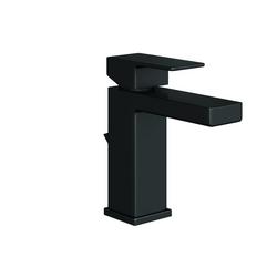 Single Handle Monoblock Bathroom Sink Faucet in Matte Black
