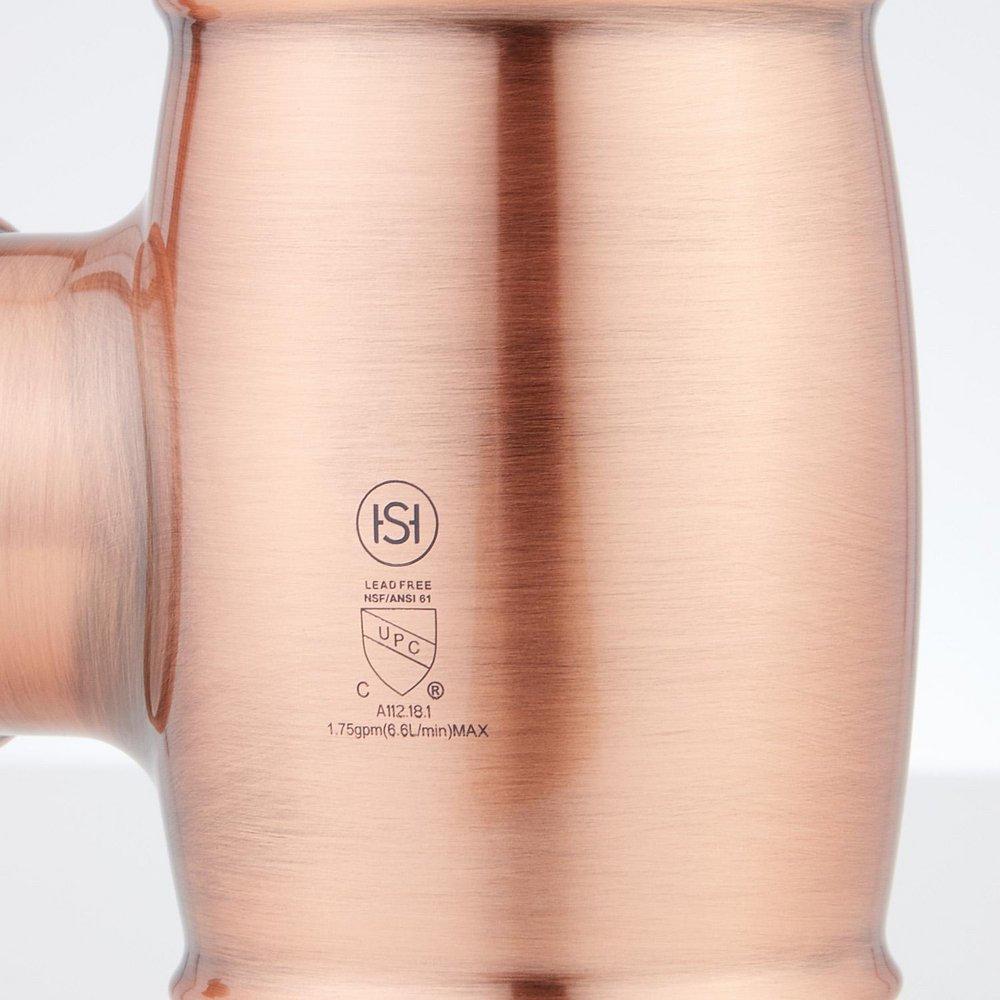 Signature Hardware Antique Copper Pull Down Kitchen Faucet 