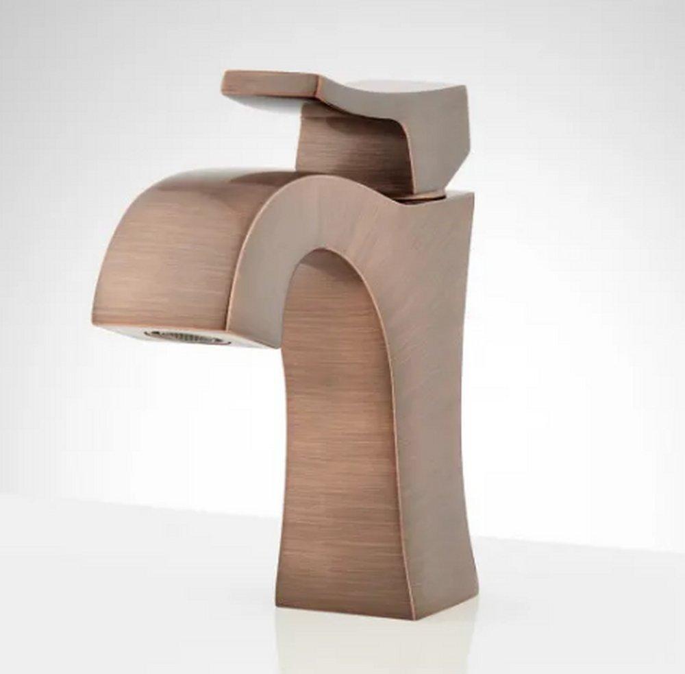 Signature Hardware Oil Rubbed Bronze Single Handle Bathroom Sink Faucet 