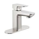 PROFLO&reg; Brushed Nickel Single Handle Monoblock Bathroom Sink Faucet 