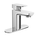 Single Handle Monoblock Bathroom Sink Faucet in Polished Chrome 