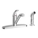 Single Handle Kitchen Faucet with Side Spray in Polished Chrome