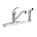 PROFLO&reg; Polished Chrome Single Handle Kitchen Faucet with Side Spray 