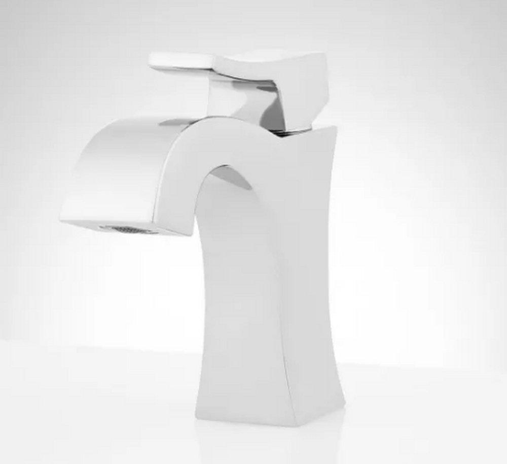 Signature Hardware Chrome Single Handle Bathroom Sink Faucet 