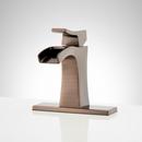 Signature Hardware Oil Rubbed Bronze Single Handle Monoblock Bathroom Sink Faucet 