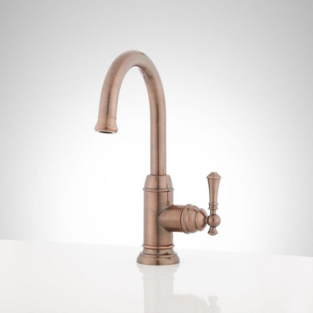 Signature Hardware Oil Rubbed Bronze Single Handle Lever Bar Faucet 