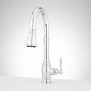 Single Handle Pull Down Kitchen Faucet in Polished Chrome