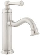 Single Handle Monoblock Bathroom Sink Faucet in Brushed Nickel 