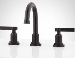 Two Handle Widespread Bathroom Sink Faucet in Matte Black