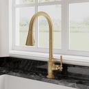 Signature Hardware Aged Brass Pull Down Kitchen Faucet 