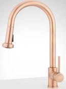 Signature Hardware Brushed Gold Single Handle Pull Down Kitchen Faucet 
