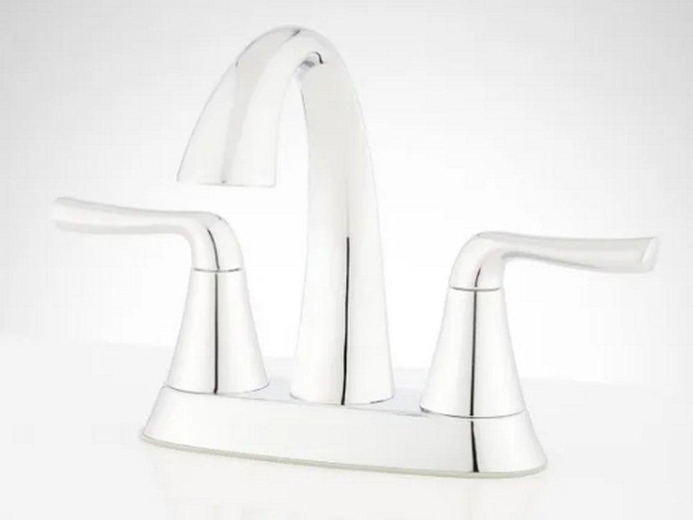 Signature Hardware Chrome Two Handle Centerset/Minispread Bathroom Sink Faucet 
