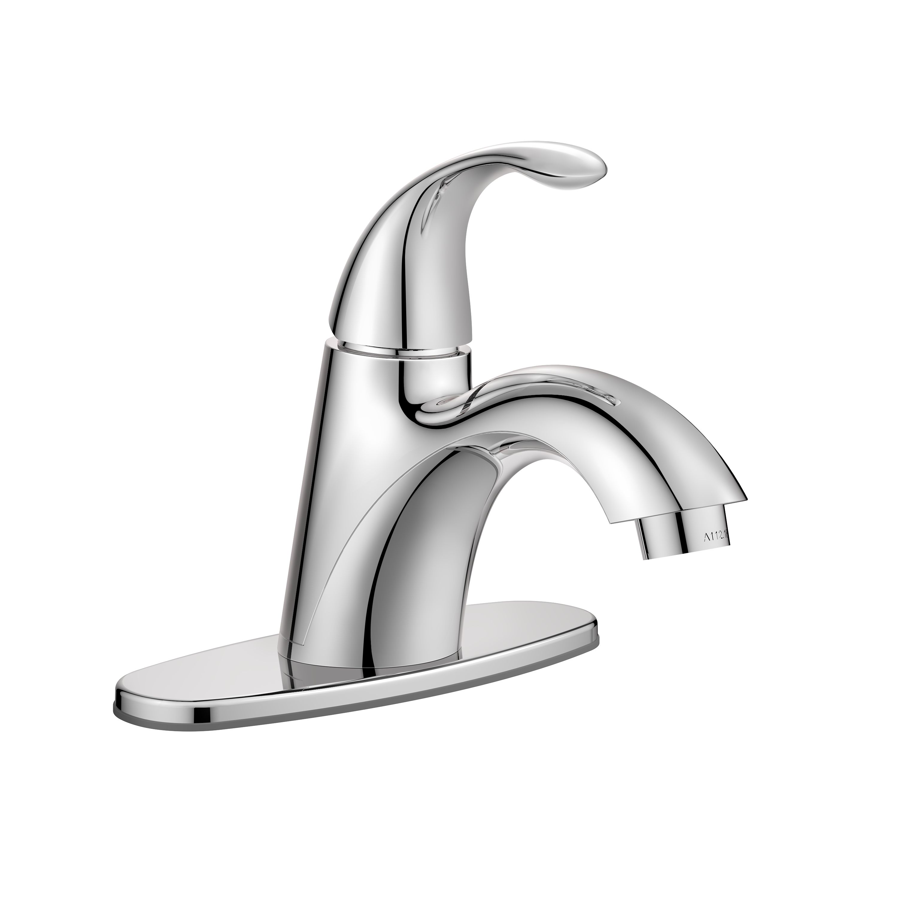 PROFLO&reg; Chrome Single Handle Monoblock Bathroom Sink Faucet 