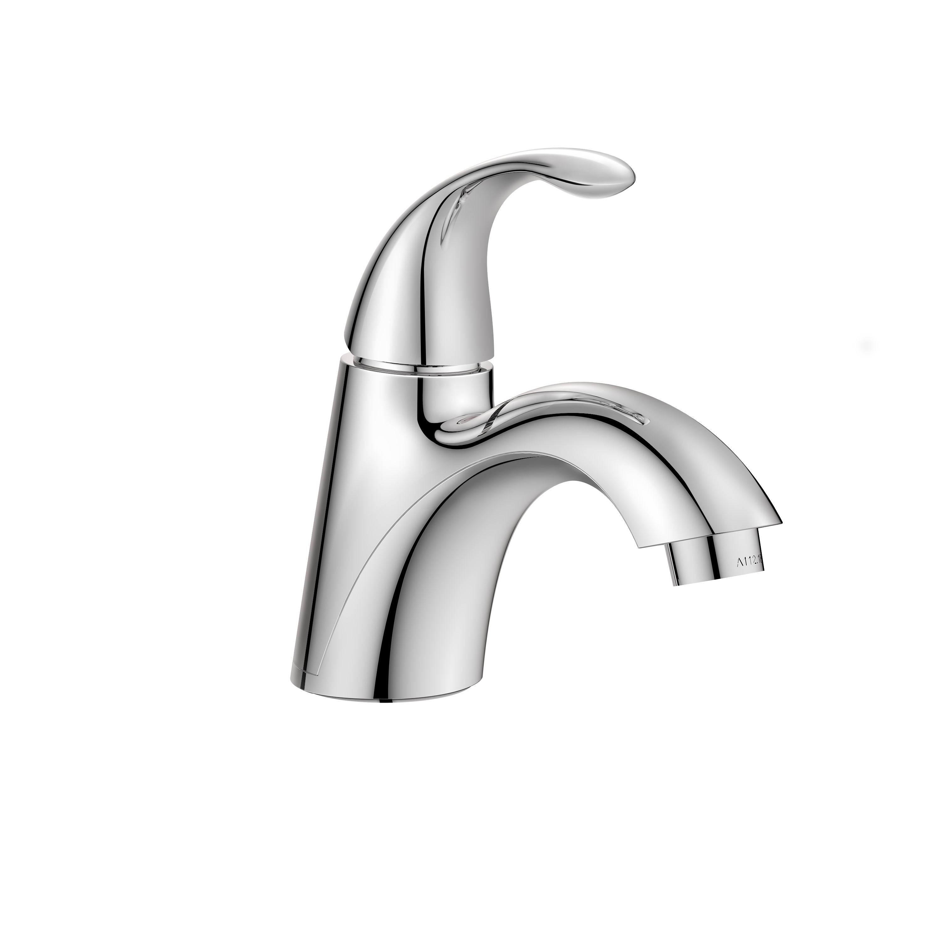 PROFLO&reg; Chrome Single Handle Monoblock Bathroom Sink Faucet 