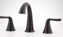 Signature Hardware Matte Black Two Handle Widespread Bathroom Sink Faucet 