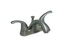 Two Handle Centerset Bathroom Sink Faucet in Brushed Nickel