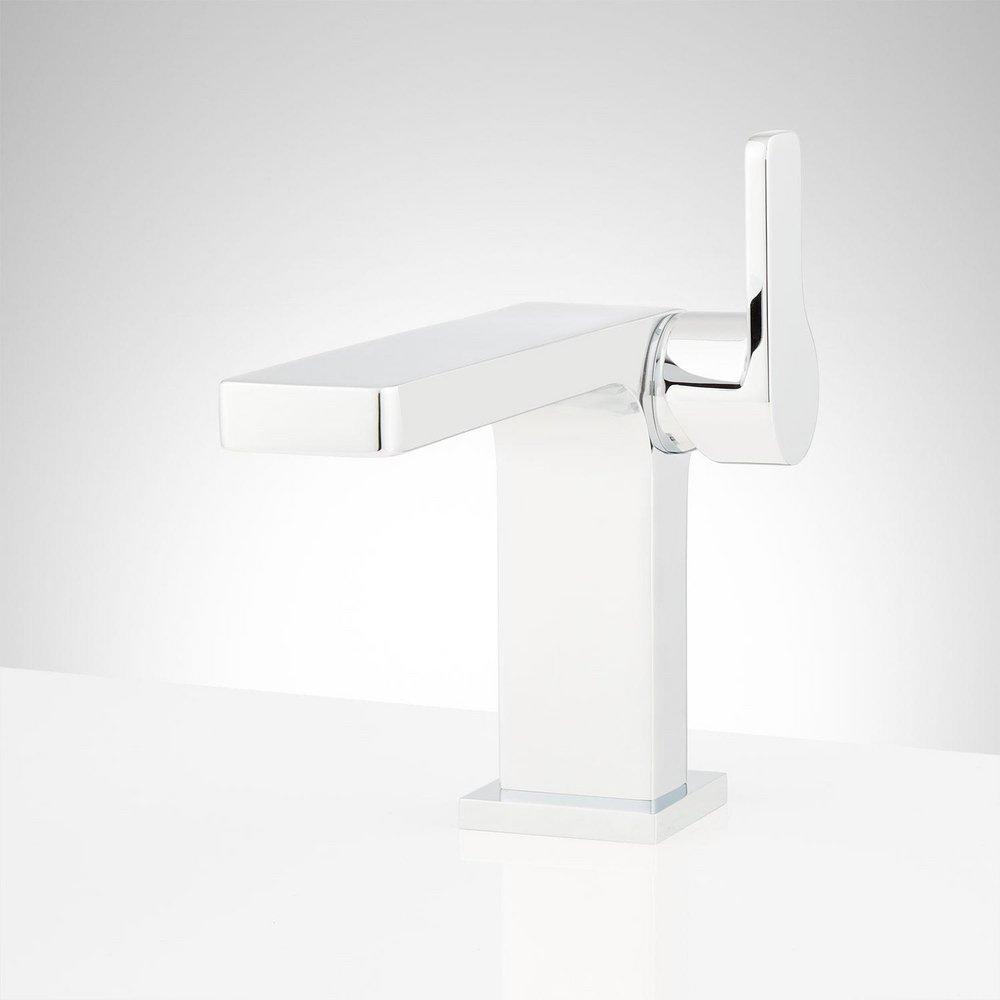 Signature Hardware Chrome Single Handle Bathroom Sink Faucet 