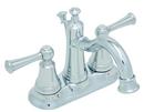 Two Handle Centerset Bathroom Sink Faucet in Polished Chrome 