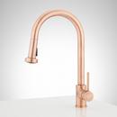 Signature Hardware Antique Copper Single Handle Pull Down Kitchen Faucet 