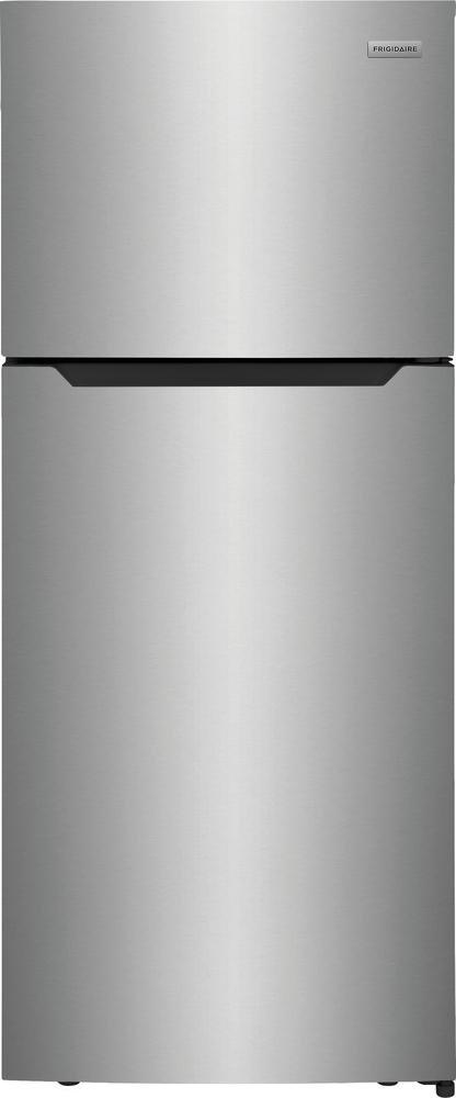 Frigidaire Brushed Steel 17.6 cu. ft. Freezer on Top, Full and Side-By-Side Refrigerator 