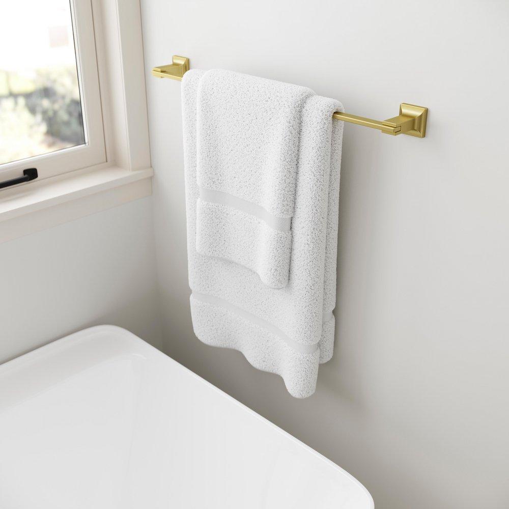 VERVE 24 IN. TOWEL BAR IN BRUSHED GOLD 